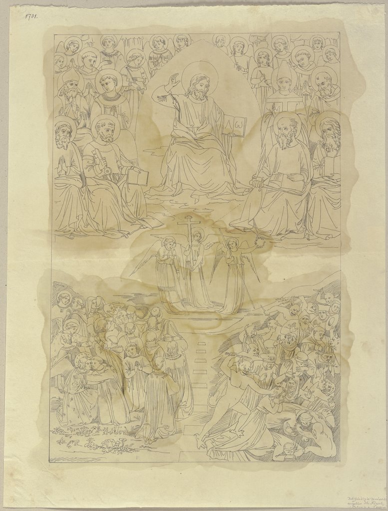 Das Jüngste Gericht nach Fra Angelico, Johann Anton Ramboux, after Fra Angelico