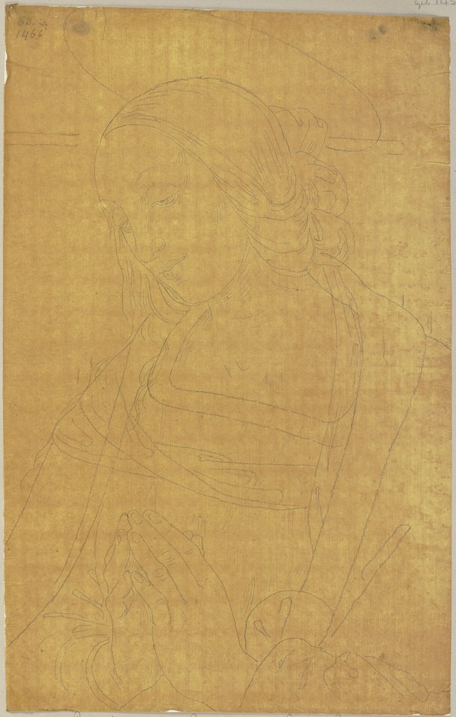 Von dem Presepio al Monte bei Perugia, außerhalb Perugia a Porta S. Angelo, Johann Anton Ramboux, after Pietro Perugino
