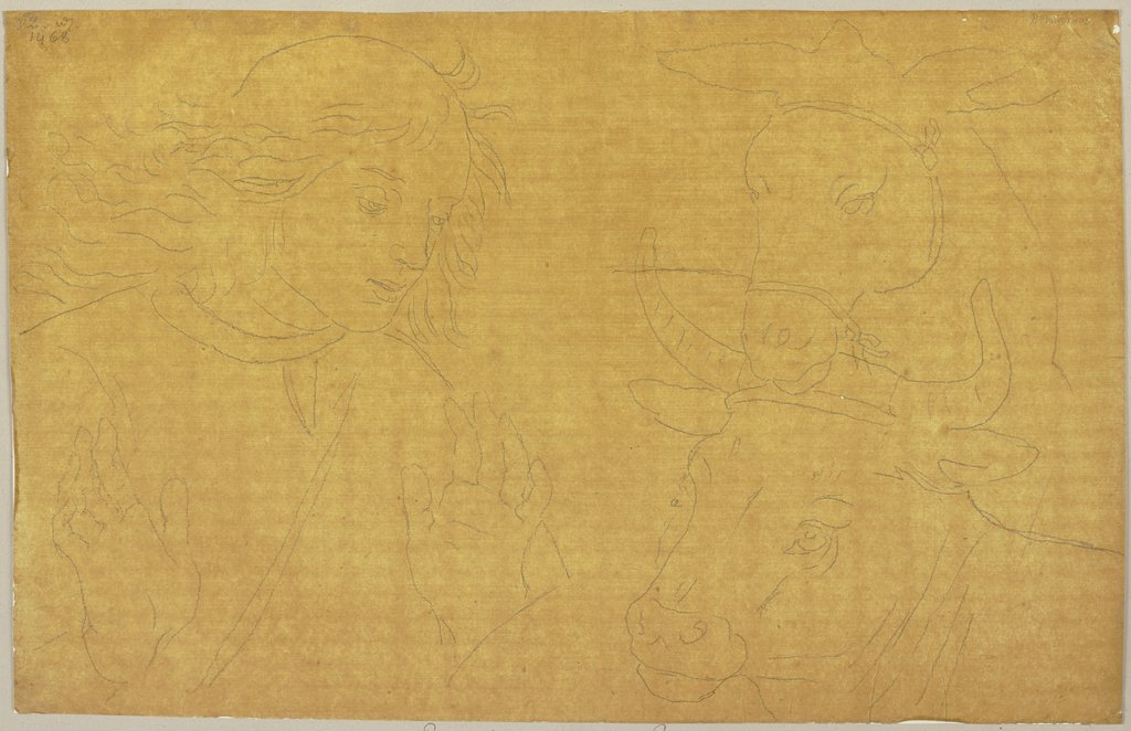 Aus dem Presepio al Monte bei Perugia, Johann Anton Ramboux, after Pietro Perugino