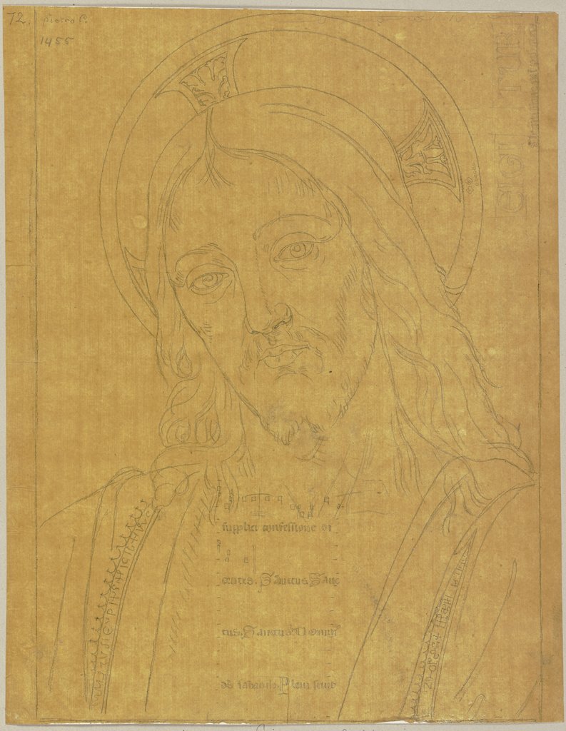 Jesus Christ, Johann Anton Ramboux, after Pietro Perugino
