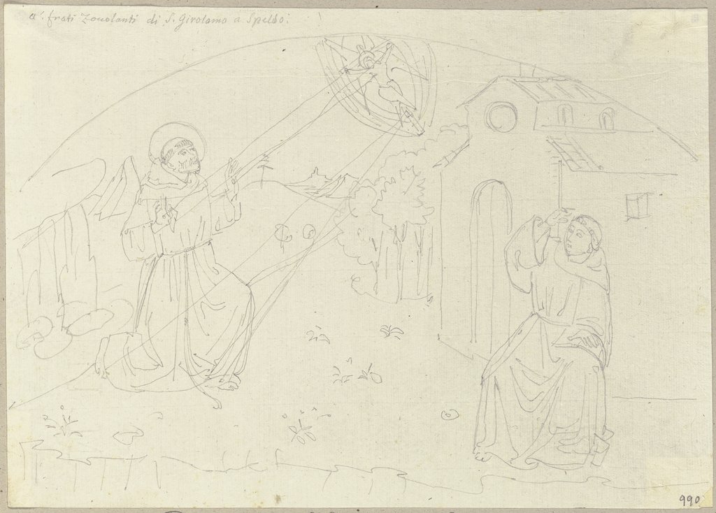Die Stigmatisierung des heiligen Franziskus in San Girolamo bei Spello, Johann Anton Ramboux