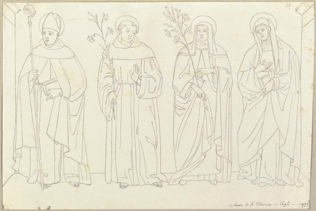 Heilige in San Francesco in Cagli, Johann Anton Ramboux