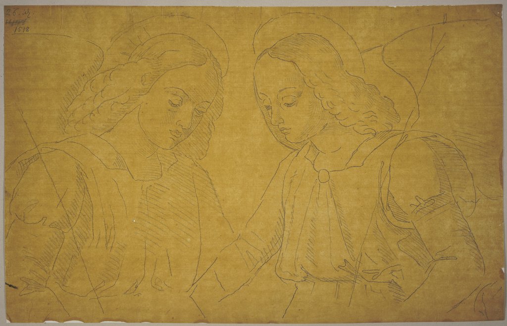 Aus der Glorie Gottvaters in der Kapelle der Villa Magliana, Lustschloss Julius II und Leo X, Johann Anton Ramboux, after Italian, 16th century