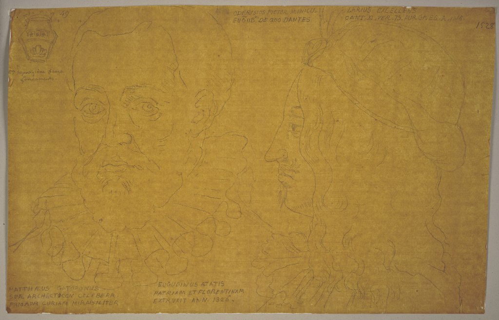 Köpfe zweier Männer, Johann Anton Ramboux