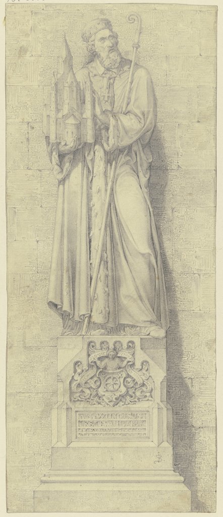 Statue des Heiligen Willigis, Johann Baptist Scholl the Younger