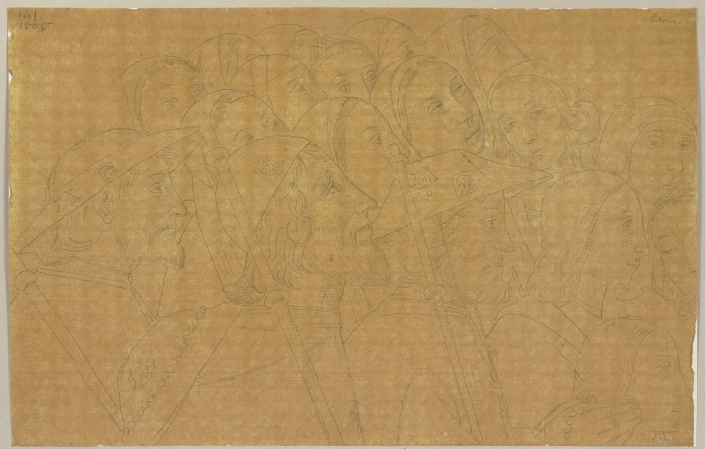 Aus der Kapelle del Roseto in Santa Maria degli Angeli in Assisi, Johann Anton Ramboux, after Tiberio di Diotallevi
