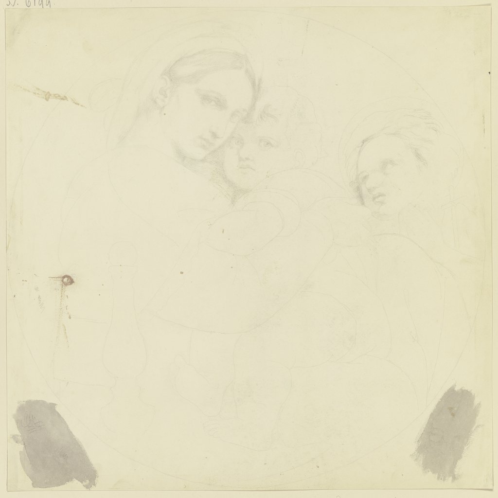 Raffaels „Madonna della Sedia“, Eugen Eduard Schäffer, nach Raffael