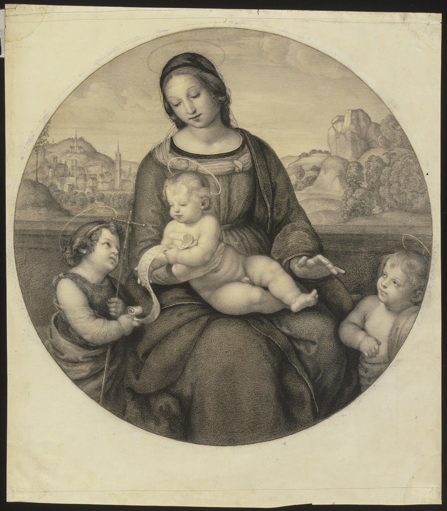 Raffaels „Madonna Terranuova“, Eugen Eduard Schäffer, after Raphael