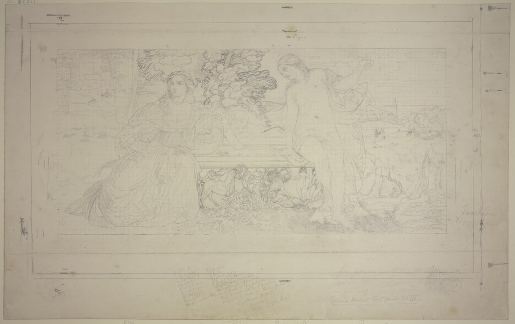 Tizians „Himmlische und irdische Liebe“, Eugen Eduard Schäffer, after Titian