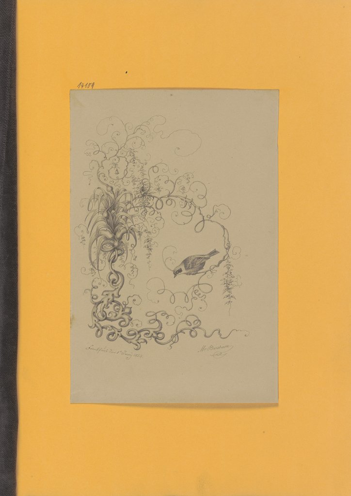 Klebealbum der Marie Auguste Emilie Freiin von Günderrode, Seite 68, 