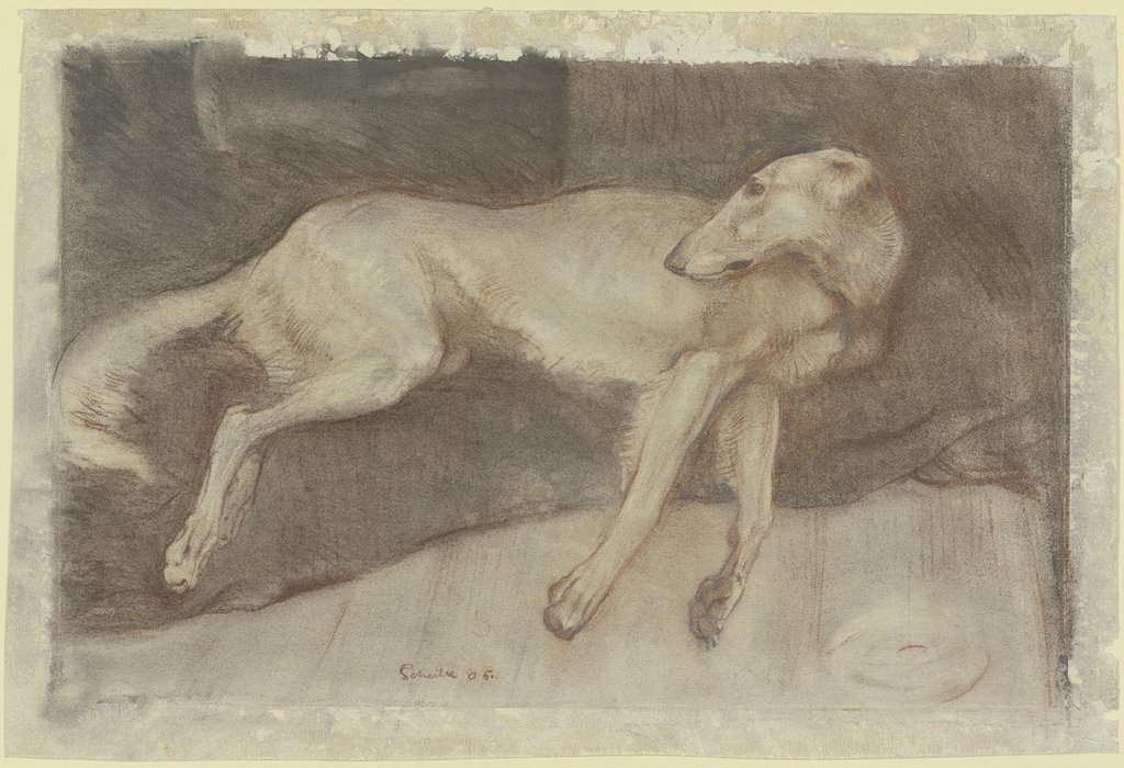 Lying dog, Richard Scheibe