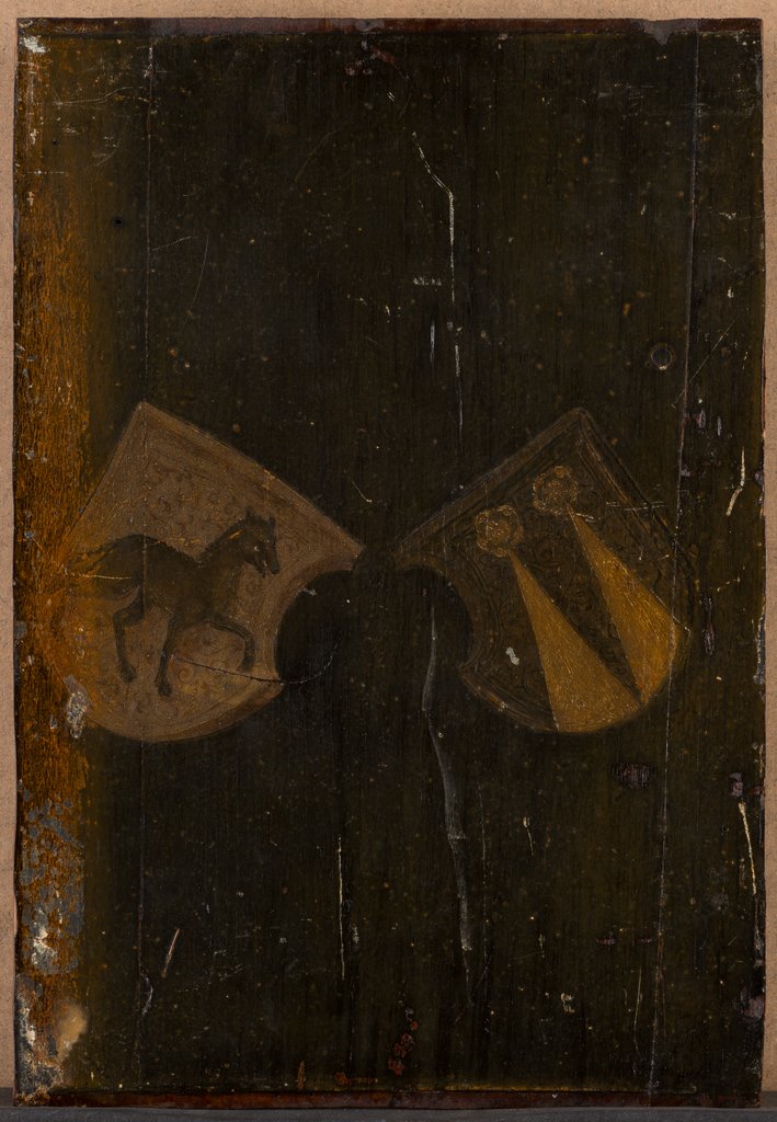 Rückseite mit Wappen, Schwäbischer Meister um 1500
