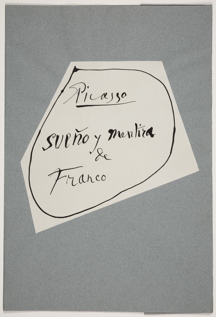 Umschlag zu "Sueño y mentira de Franco", Pablo Picasso