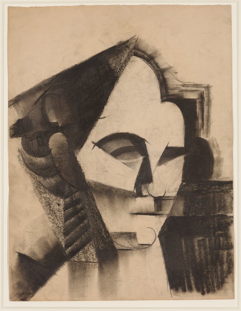 Cubist Head (Ida Kerkovius), Johannes Itten
