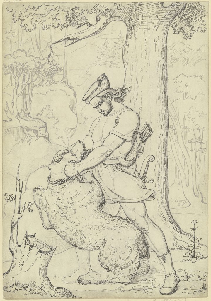Siegfried catching the bear, Karl Sandhaas