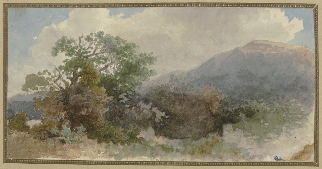 Landscape with mountain ridge, Jakob Maurer