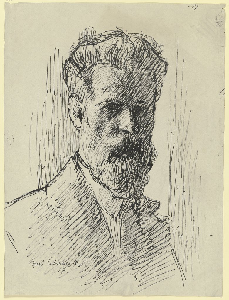 Self-portrait, Gustav Schraegle