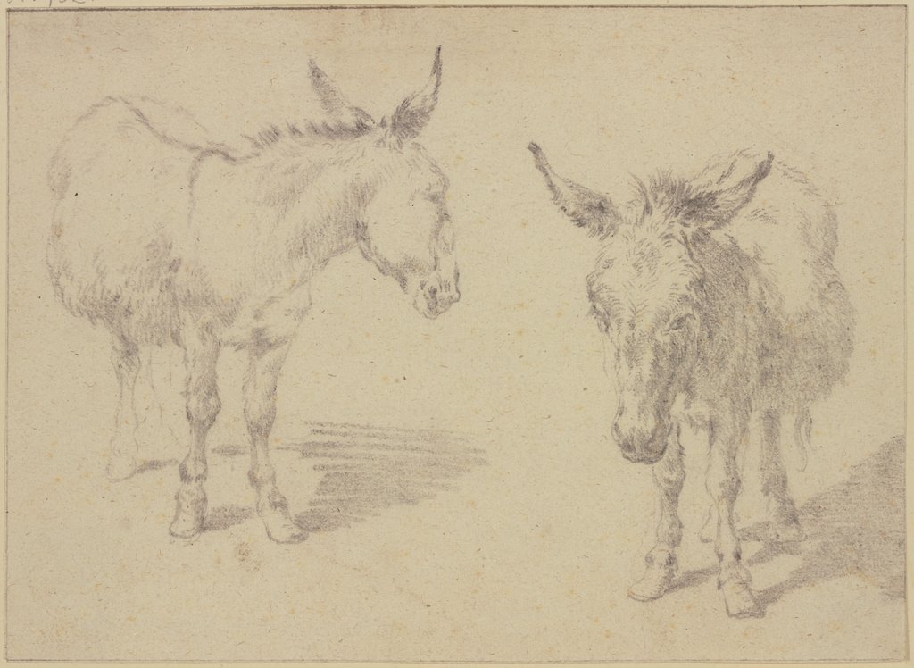 Zwei Esel, Nicolaes Berchem