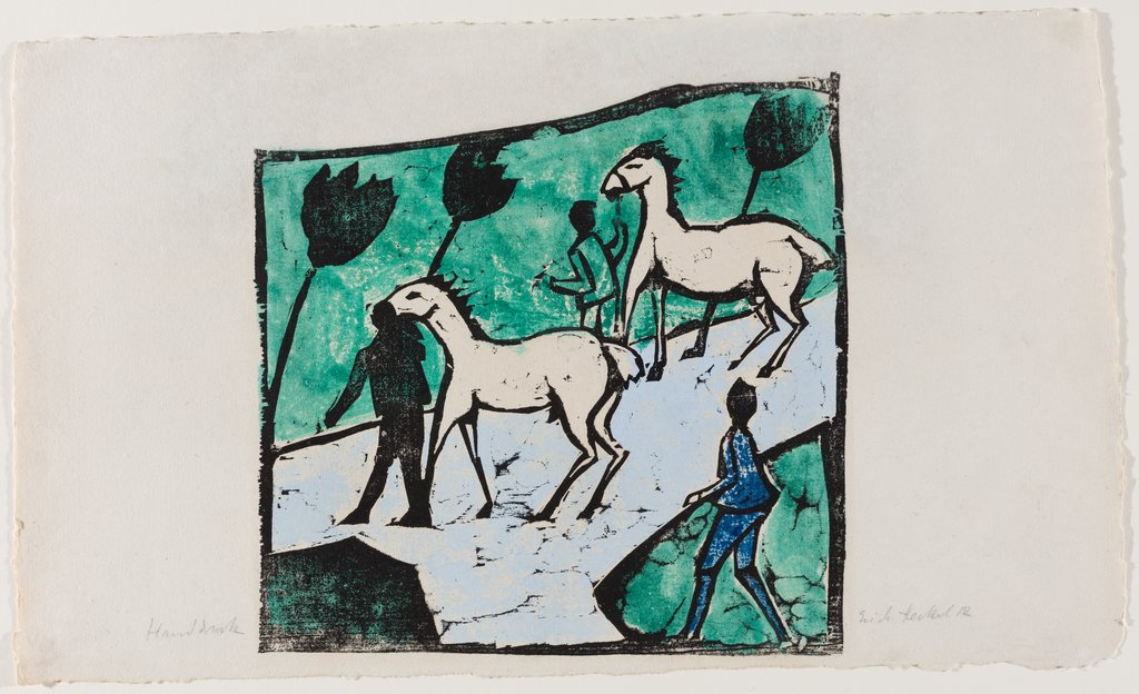 Weiße Pferde (Pferde im Sturm), Erich Heckel