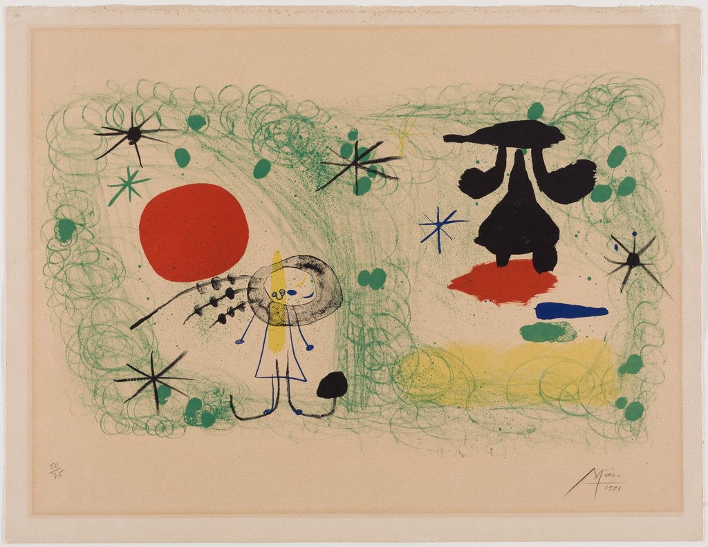 Personnage dans un jardin II, Joan Miró