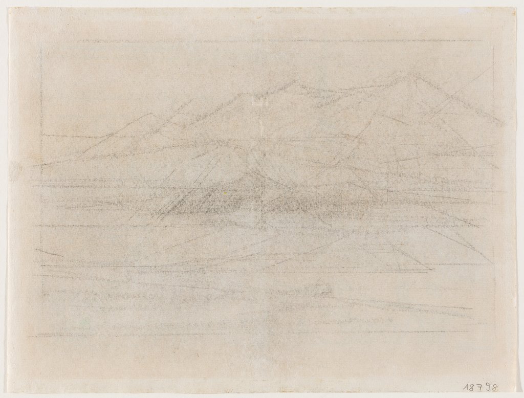 Skizze einer Gebirgslandschaft, Lyonel Feininger