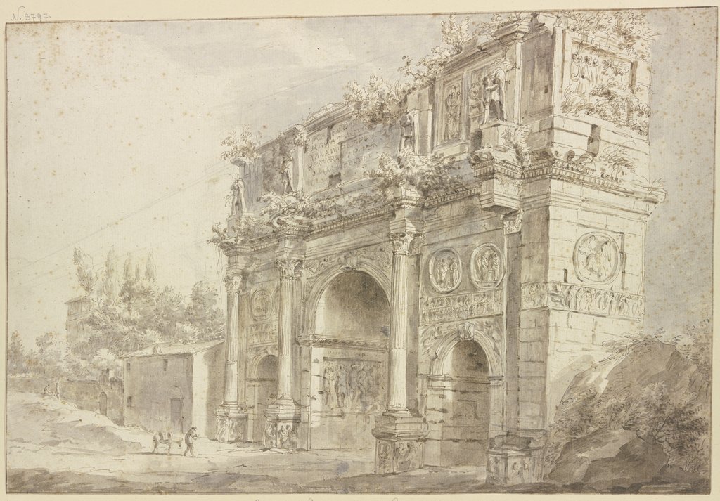 Arch of Constantine in Rome, Bartholomeus Breenbergh