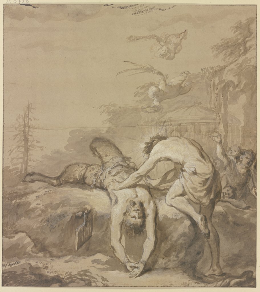 Apollo flaying Marsyas, Bartholomeus Breenbergh;   ?