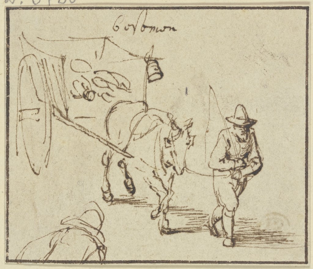 One-horse carriage, Jan Brueghel the Elder
