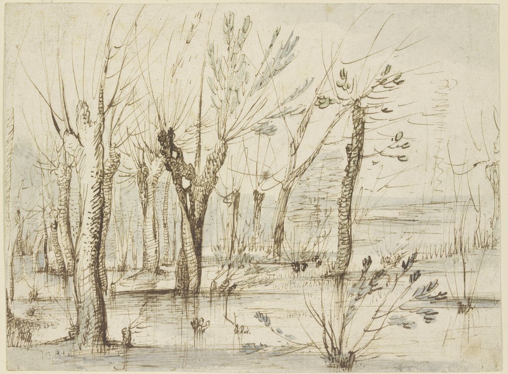 Waldlandschaft mit kahlen Bäumen, Jan Brueghel the Elder;   ?