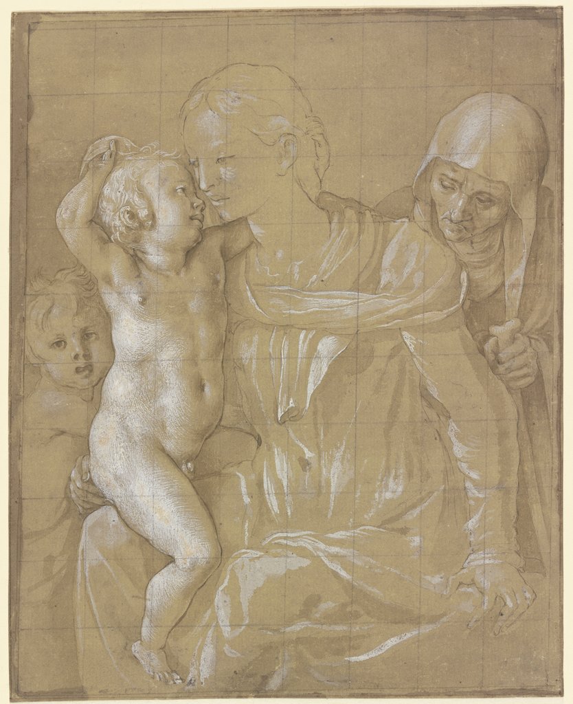 Maria mit dem Jesuskind, der Heiligen Elisabeth und dem Johannesknaben, Agnolo Bronzino;   ?