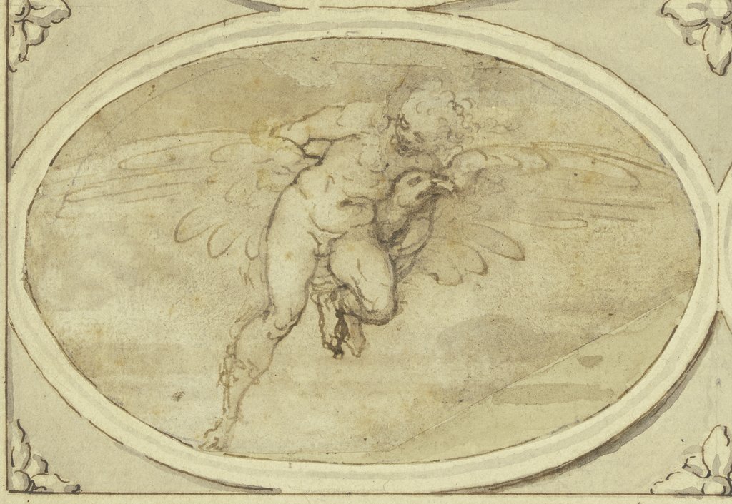 The abduction of Ganymede, Cherubino Alberti;   ?