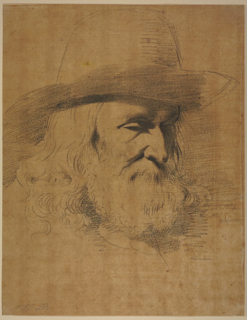 Bärtiger Männerkopf mit einem Hut, Jean-Jacques de Boissieu