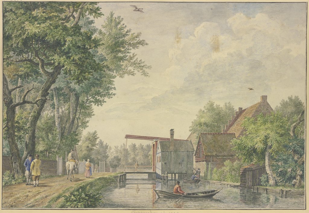 Ansicht von Baambrugh, Johannes de Bosch