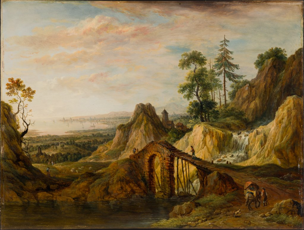Landscape with a Bridge, Christian Georg Schütz the Elder