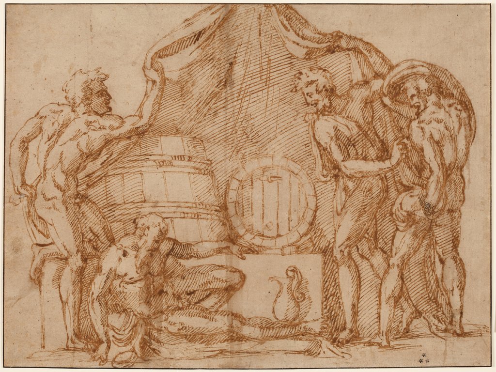 Drunkenness of Noah, Baccio Bandinelli