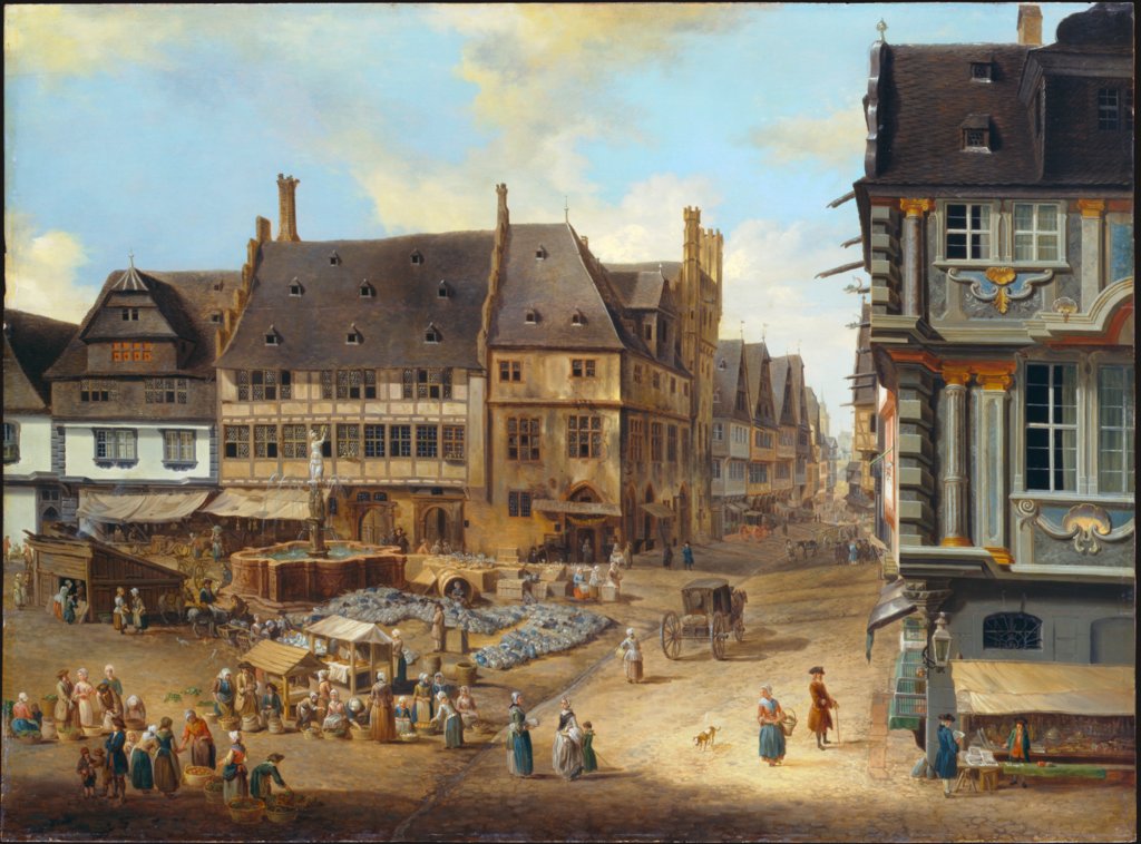Ansicht des Liebfrauenberges in Frankfurt a. M., Christian Georg Schütz d. Ä.