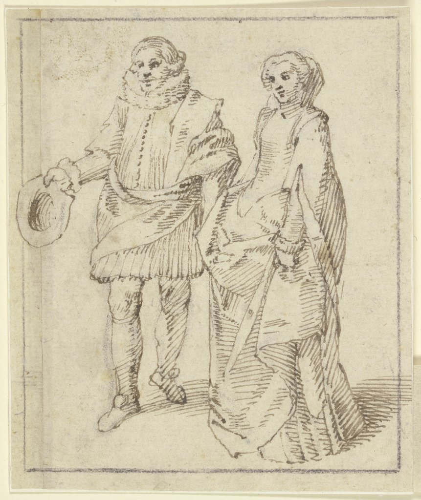 Ein Kavalier mit seiner Dame, Jacques Callot;   ?