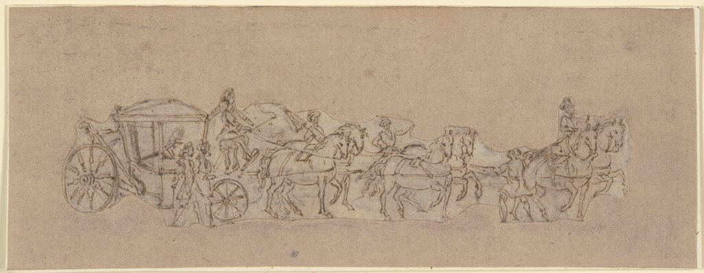 Six-horse carriage, Jacques Callot