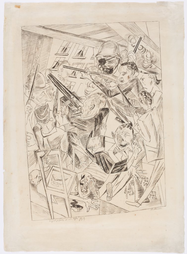 Originalzeichnung zu „Die Letzten“, Max Beckmann