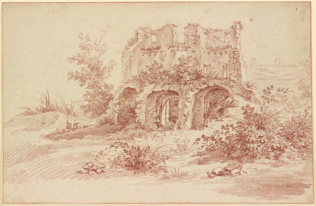 View of a ruin, Jacques Dumont