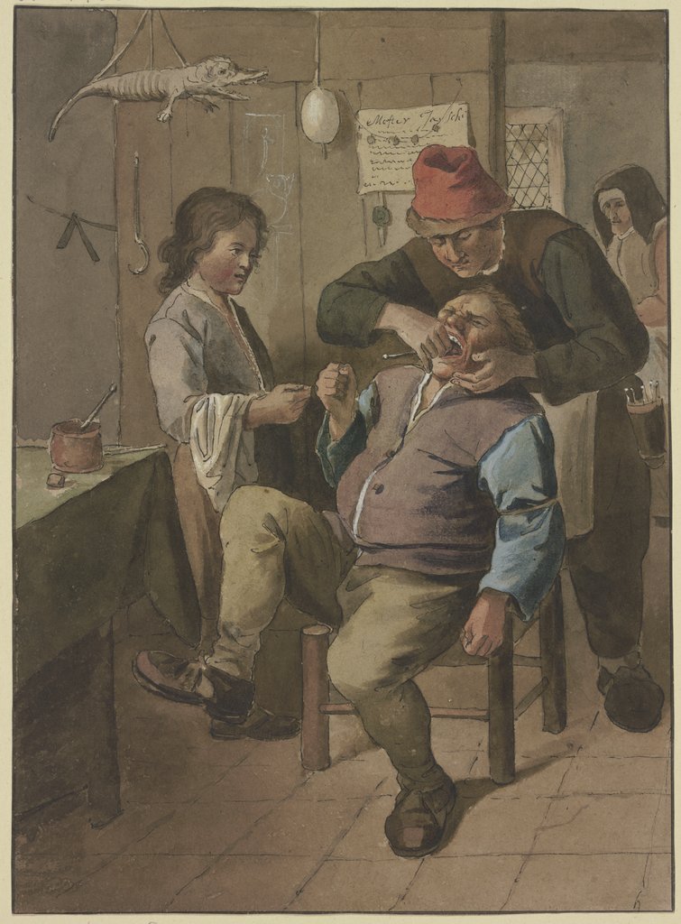 The village dentist, Johannes Pieter de Frey, after Jan Steen