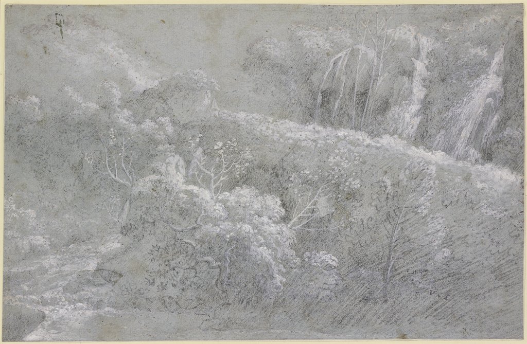 The waterfall of Tivoli, Claude Lorrain;   ?, Angeluccio;   ?