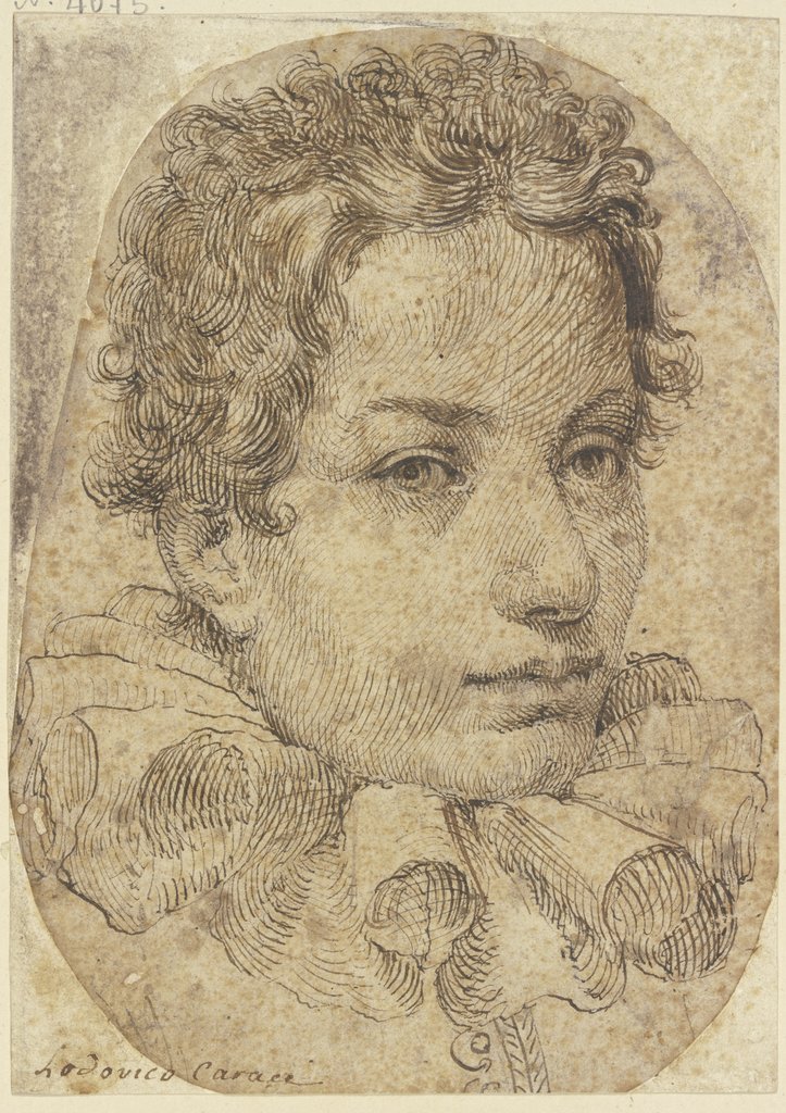 Junger Mann mit Halskrause, Ludovico Carracci