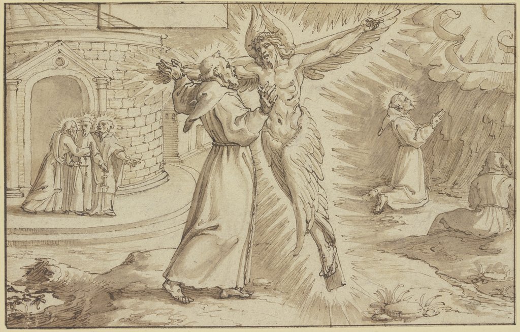 Der Heilige Franziskus erhält die Wundmale, Pieter de Jode I