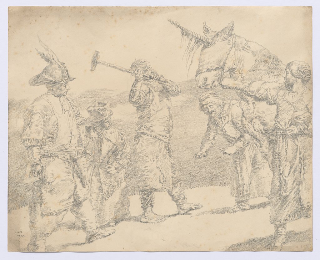 Unicorn Is Beaten to Death, exercise, Werner Tübke