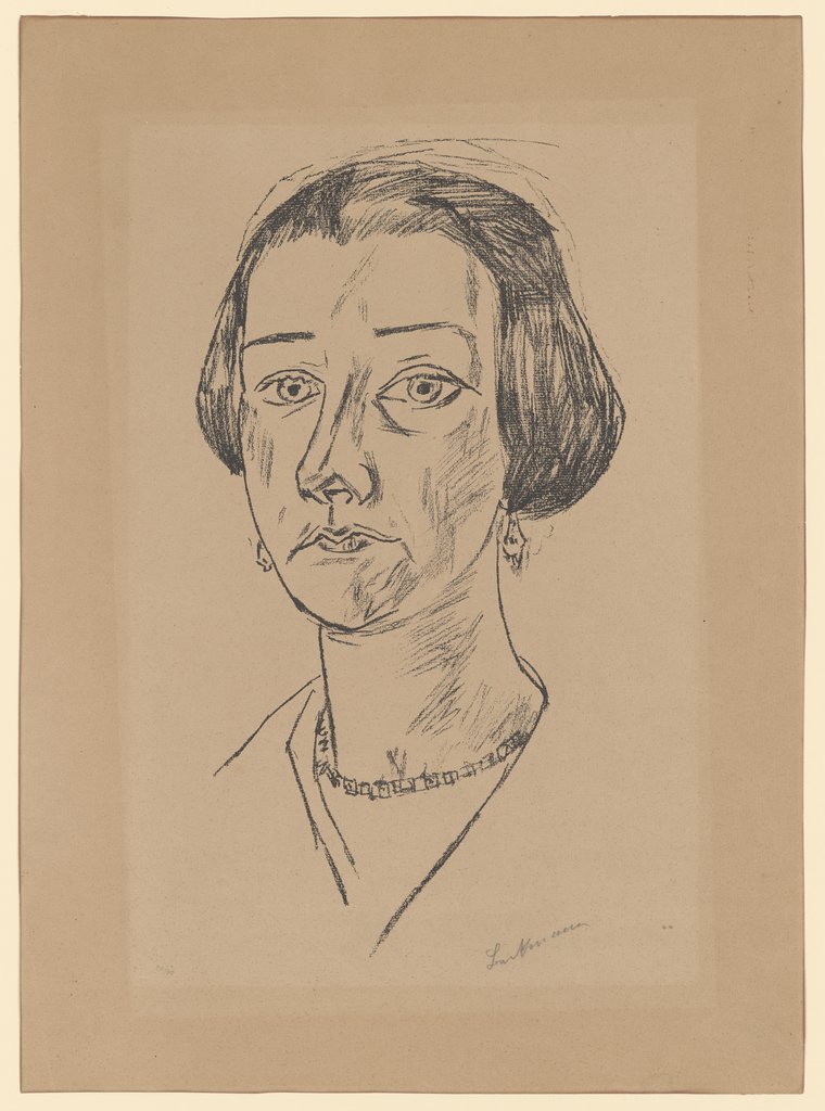 Portrait of Mrs. Swarzenski, Max Beckmann