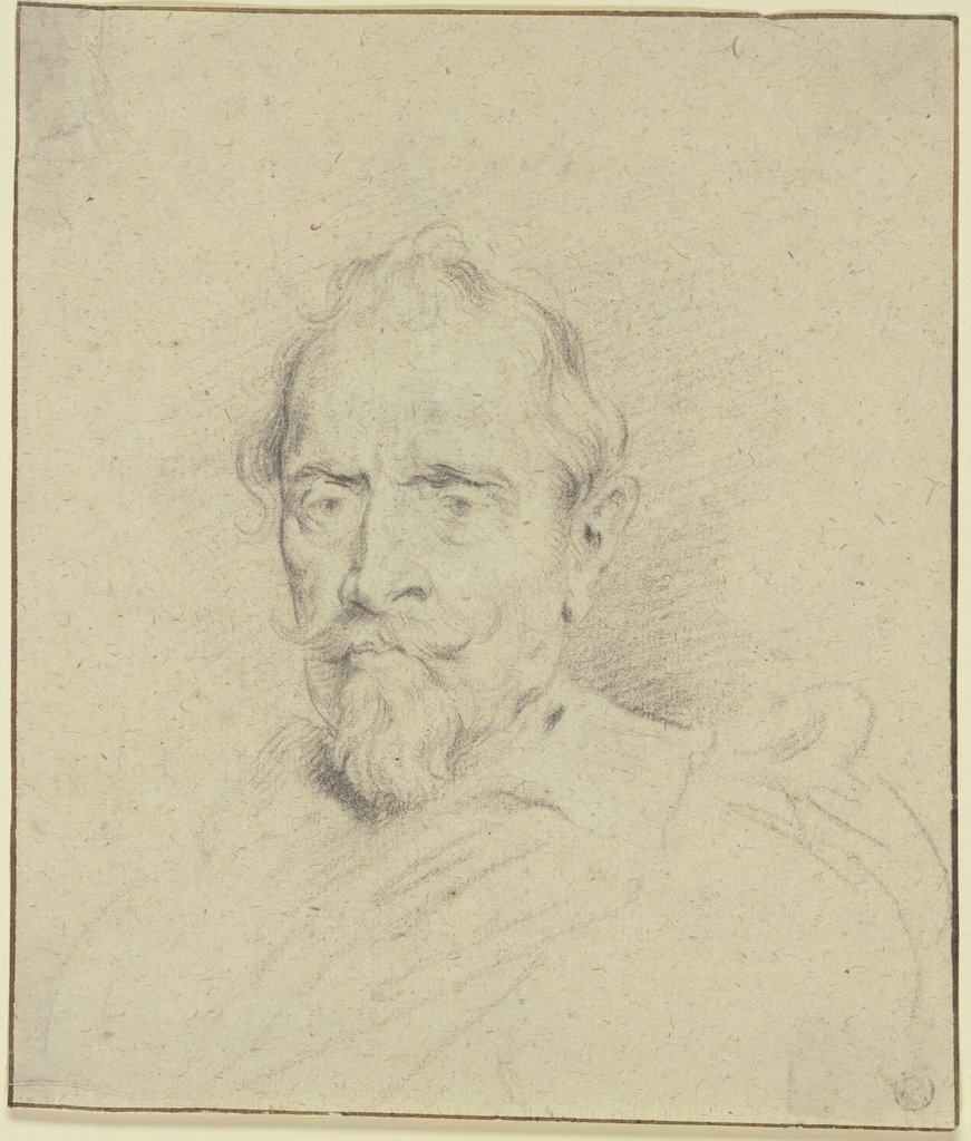 Ein Mann mit Bart und kurzen Haaren, etwas nach links, der Körper nur angedeutet, Anthony van Dyck;  imitator