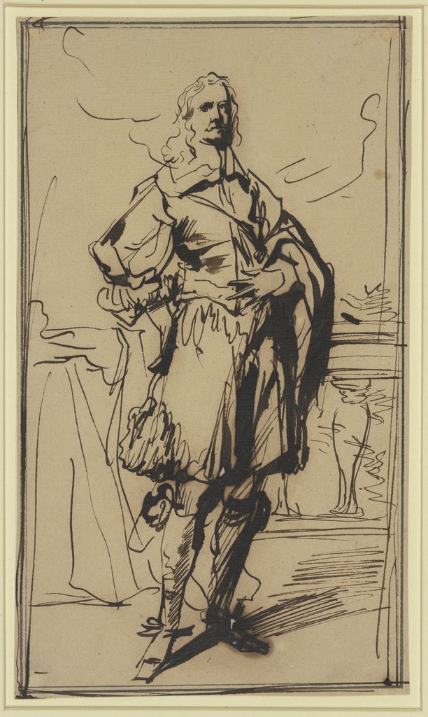 Studie zu einem Kavalierbildnis, Anthonis van Dyck