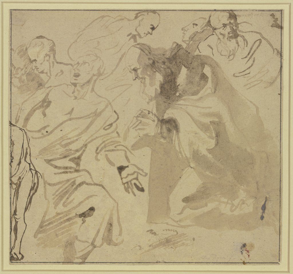 Studienblatt: Sieben Heilige, Anthonis van Dyck