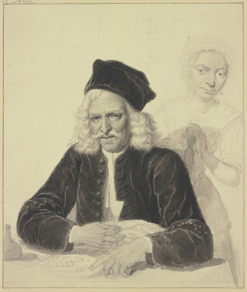 Porträt des Jacob van Hoorn und seiner Frau Jacoba Selstede, Jacob Folkema